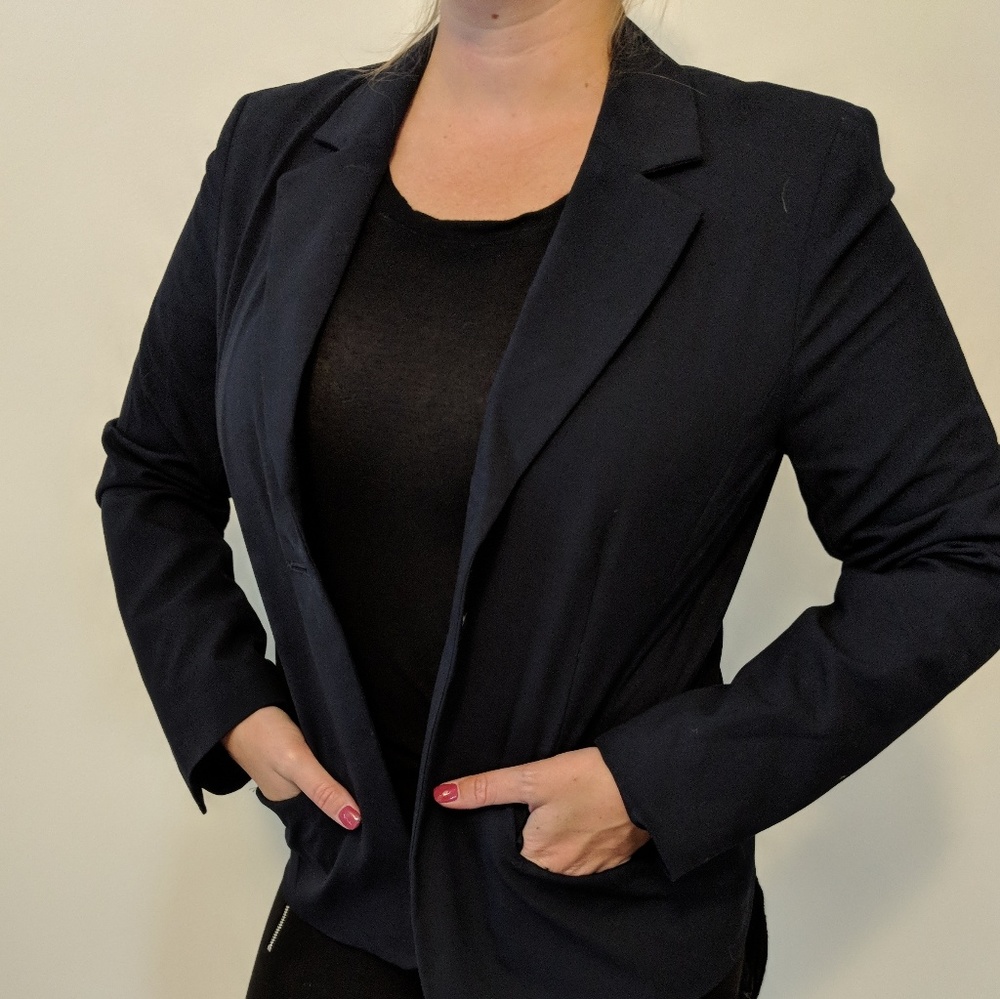 Navy blue classic blazer